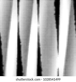 Spotted black and white grunge vector line background. Abstract halftone illustration background. Grunge grid polka dot background pattern
