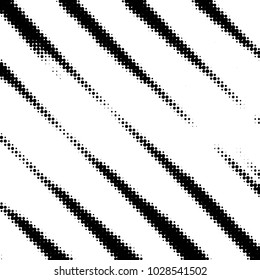 Spotted black and white grunge vector line background. Abstract halftone illustration background. Grunge grid polka dot background pattern

