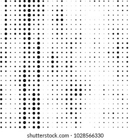 Spotted black and white grunge vector line background. Abstract halftone illustration background. Grunge grid polka dot background pattern
