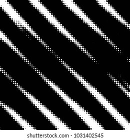 Spotted black and white grunge vector line background. Abstract halftone illustration background. Grunge grid polka dot background pattern
