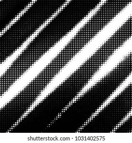 Spotted black and white grunge vector line background. Abstract halftone illustration background. Grunge grid polka dot background pattern
