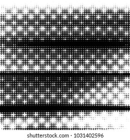 Spotted black and white grunge vector line background. Abstract halftone illustration background. Grunge grid polka dot background pattern
