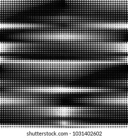 Spotted black and white grunge vector line background. Abstract halftone illustration background. Grunge grid polka dot background pattern
