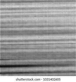 Spotted black and white grunge vector line background. Abstract halftone illustration background. Grunge grid polka dot background pattern
