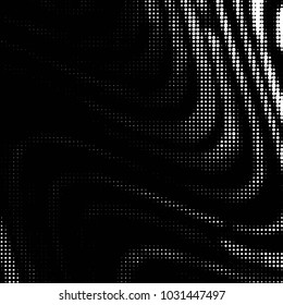 Spotted black and white grunge vector line background. Abstract halftone illustration background. Grunge grid polka dot background pattern
