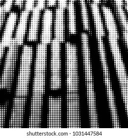 Spotted black and white grunge vector line background. Abstract halftone illustration background. Grunge grid polka dot background pattern
