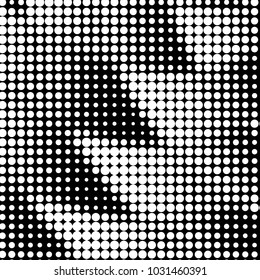 Spotted black and white grunge vector line background. Abstract halftone illustration background. Grunge grid polka dot background pattern
