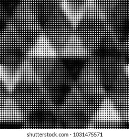 Spotted black and white grunge vector line background. Abstract halftone illustration background. Grunge grid polka dot background pattern
