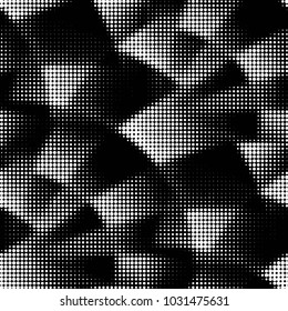 Spotted black and white grunge vector line background. Abstract halftone illustration background. Grunge grid polka dot background pattern

