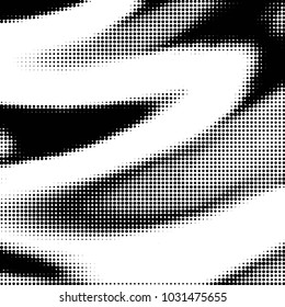 Spotted black and white grunge vector line background. Abstract halftone illustration background. Grunge grid polka dot background pattern
