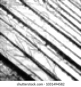 Spotted black and white grunge vector line background. Abstract halftone illustration background. Grunge grid polka dot background pattern
