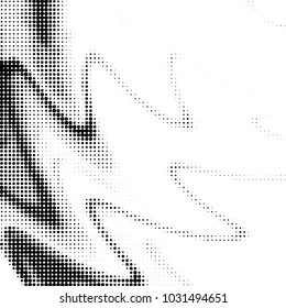 Spotted black and white grunge vector line background. Abstract halftone illustration background. Grunge grid polka dot background pattern
