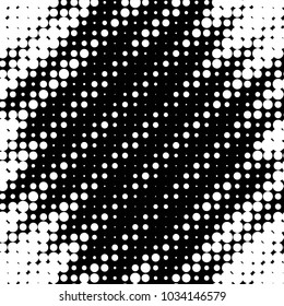 Spotted black and white grunge vector line background. Abstract halftone illustration background. Grunge grid polka dot background pattern
