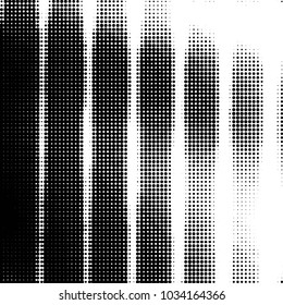 Spotted black and white grunge vector line background. Abstract halftone illustration background. Grunge grid polka dot background pattern

