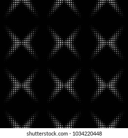 Spotted black and white grunge vector line background. Abstract halftone illustration background. Grunge grid polka dot background pattern
