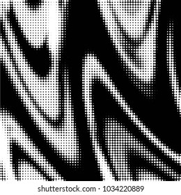 Spotted black and white grunge vector line background. Abstract halftone illustration background. Grunge grid polka dot background pattern
