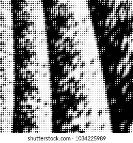 Spotted black and white grunge vector line background. Abstract halftone illustration background. Grunge grid polka dot background pattern

