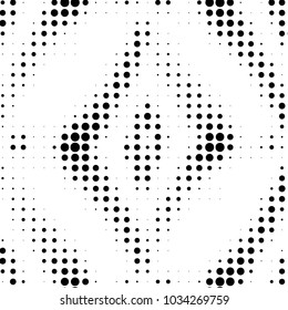Spotted black and white grunge vector line background. Abstract halftone illustration background. Grunge grid polka dot background pattern
