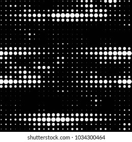 Spotted black and white grunge vector line background. Abstract halftone illustration background. Grunge grid polka dot background pattern
