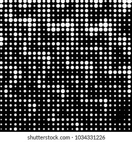 Spotted black and white grunge vector line background. Abstract halftone illustration background. Grunge grid polka dot background pattern
