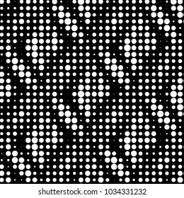Spotted black and white grunge vector line background. Abstract halftone illustration background. Grunge grid polka dot background pattern
