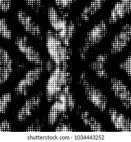Spotted black and white grunge vector line background. Abstract halftone illustration background. Grunge grid polka dot background pattern
