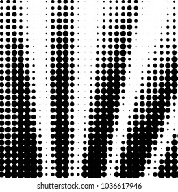 Spotted black and white grunge vector line background. Abstract halftone illustration background. Grunge grid polka dot background pattern
