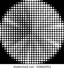 Spotted black and white grunge vector line background. Abstract halftone illustration background. Grunge grid polka dot background pattern
