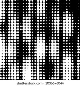 Spotted black and white grunge vector line background. Abstract halftone illustration background. Grunge grid polka dot background pattern

