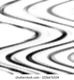Spotted black and white grunge vector line background. Abstract halftone illustration background. Grunge grid polka dot background pattern
