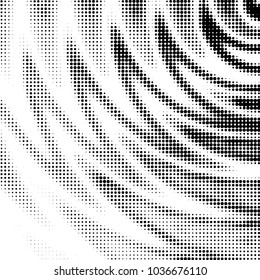 Spotted black and white grunge vector line background. Abstract halftone illustration background. Grunge grid polka dot background pattern
