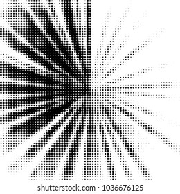 Spotted black and white grunge vector line background. Abstract halftone illustration background. Grunge grid polka dot background pattern
