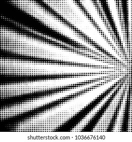 Spotted black and white grunge vector line background. Abstract halftone illustration background. Grunge grid polka dot background pattern
