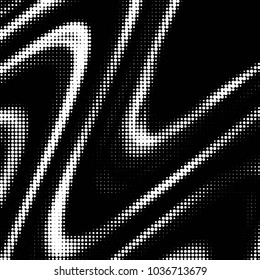 Spotted black and white grunge vector line background. Abstract halftone illustration background. Grunge grid polka dot background pattern
