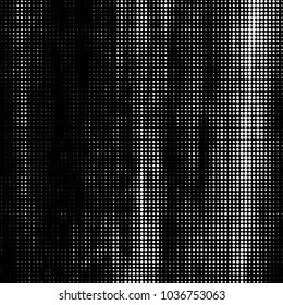 Spotted black and white grunge vector line background. Abstract halftone illustration background. Grunge grid polka dot background pattern
