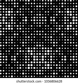 Spotted black and white grunge vector line background. Abstract halftone illustration background. Grunge grid polka dot background pattern