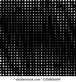 Spotted black and white grunge vector line background. Abstract halftone illustration background. Grunge grid polka dot background pattern