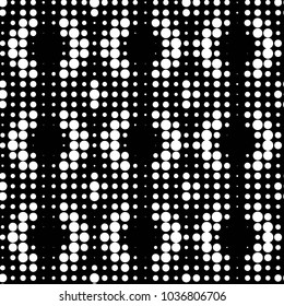 Spotted black and white grunge vector line background. Abstract halftone illustration background. Grunge grid polka dot background pattern