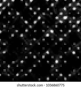 Spotted black and white grunge vector line background. Abstract halftone illustration background. Grunge grid polka dot background pattern
