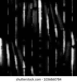 Spotted black and white grunge vector line background. Abstract halftone illustration background. Grunge grid polka dot background pattern
