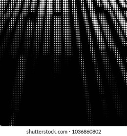 Spotted black and white grunge vector line background. Abstract halftone illustration background. Grunge grid polka dot background pattern

