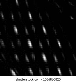 Spotted black and white grunge vector line background. Abstract halftone illustration background. Grunge grid polka dot background pattern
