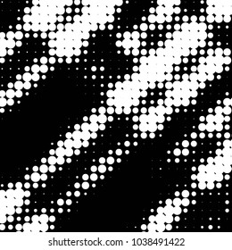 Spotted black and white grunge vector line background. Abstract halftone illustration background. Grunge grid polka dot background pattern
