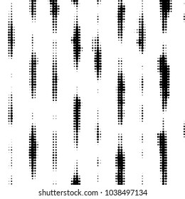 Spotted black and white grunge vector line background. Abstract halftone illustration background. Grunge grid polka dot background pattern
