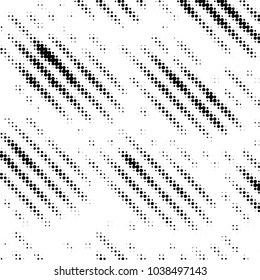 Spotted black and white grunge vector line background. Abstract halftone illustration background. Grunge grid polka dot background pattern
