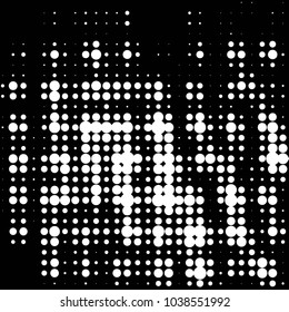Spotted black and white grunge vector line background. Abstract halftone illustration background. Grunge grid polka dot background pattern
