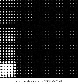Spotted black and white grunge vector line background. Abstract halftone illustration background. Grunge grid polka dot background pattern
