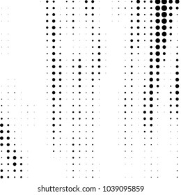 Spotted black and white grunge vector line background. Abstract halftone illustration background. Grunge grid polka dot background pattern
