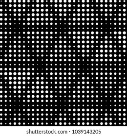 Spotted black and white grunge vector line background. Abstract halftone illustration background. Grunge grid polka dot background pattern
