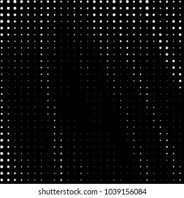 Spotted black and white grunge vector line background. Abstract halftone illustration background. Grunge grid polka dot background pattern

